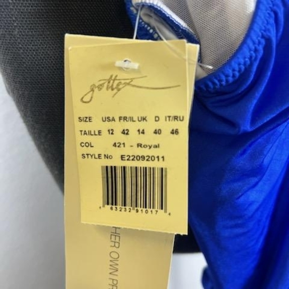 Profile by Gottex Women's One Piece Swimsuit Size 12 Royal Blue - Picture 5 of 7